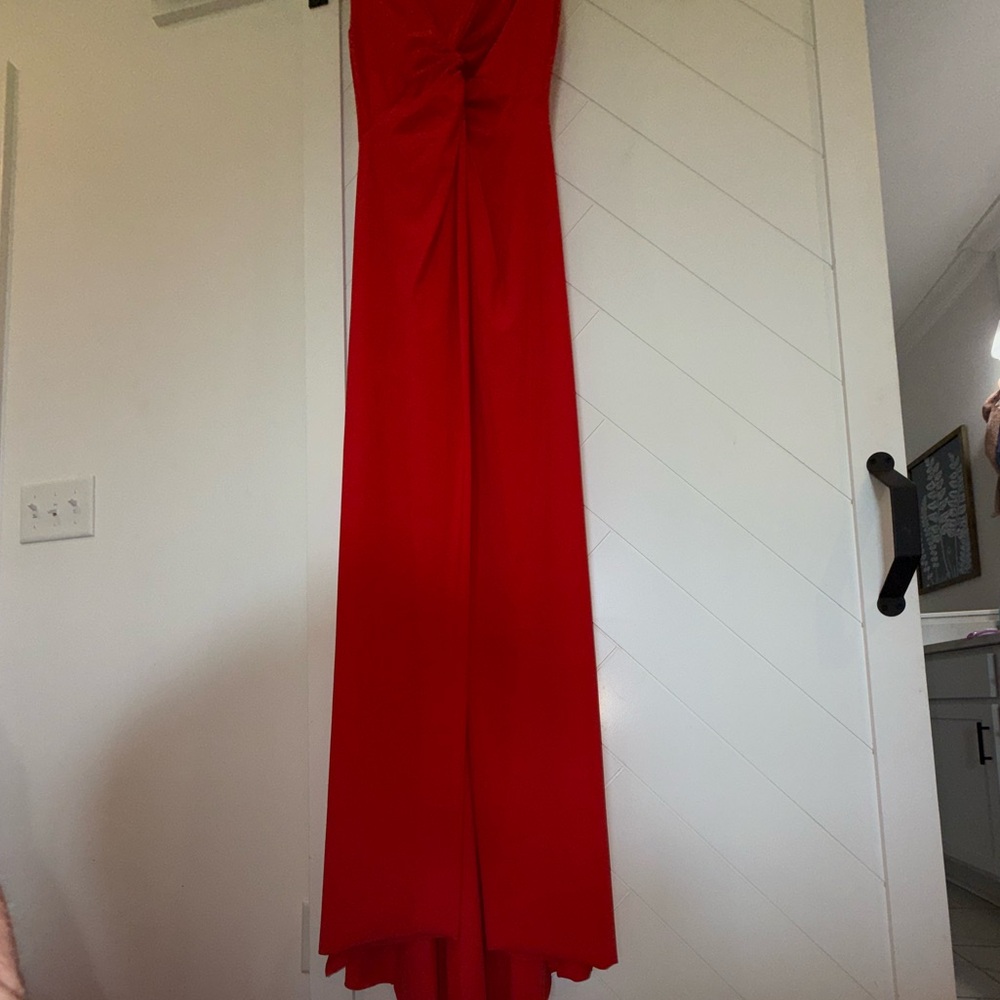 Chiara Boni La Petite Robe Opera Column maxi Gown geranium red size 46 / U.S. 10 - Picture 8 of 15